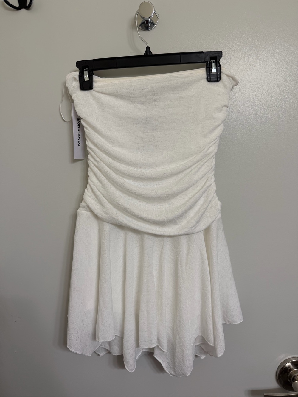 Princess Polly Minxie Strapless Playsuit in White NWT
